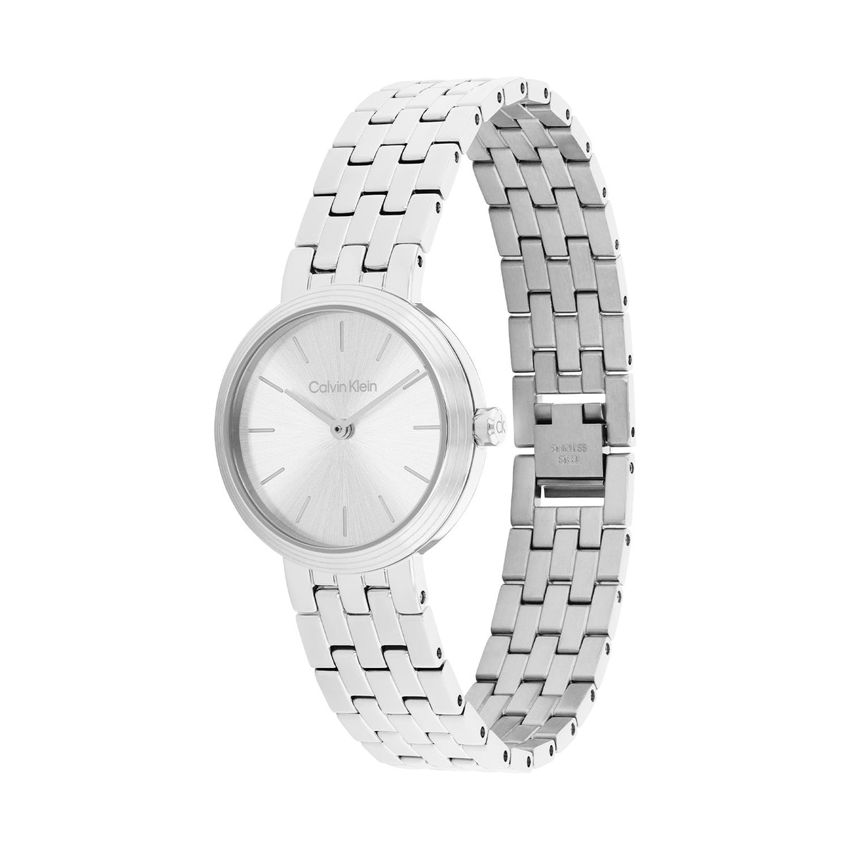 Calvin Klein Dames Horloge CK25100186 26 mm Zilverkleurig