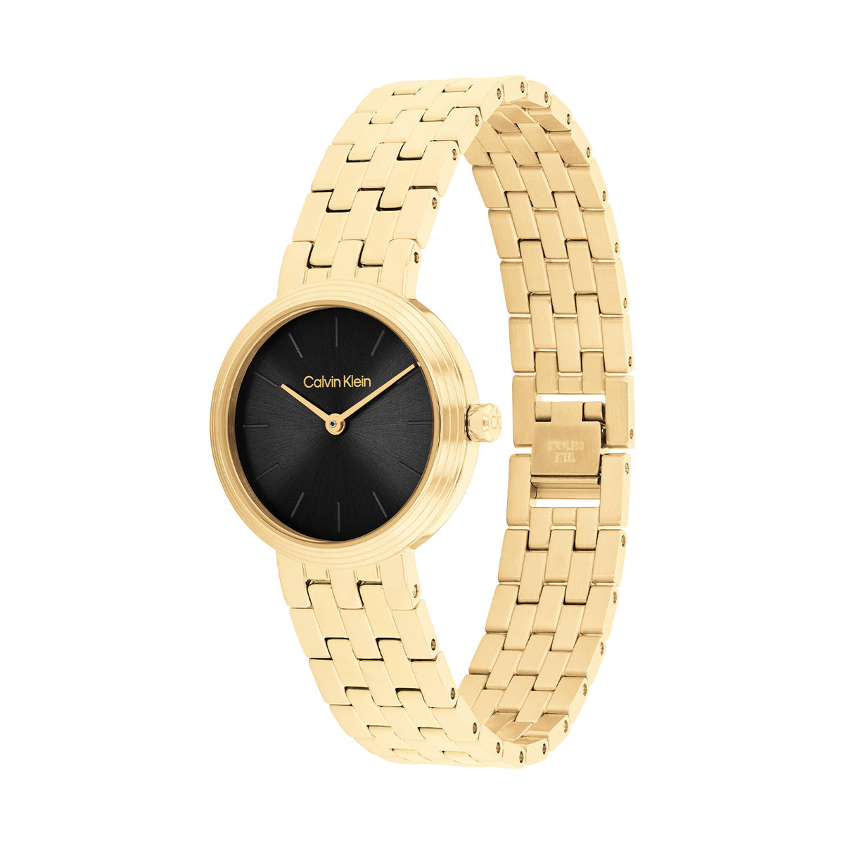 Calvin Klein Dames Horloge CK25100187 26 mm Goudkleurig