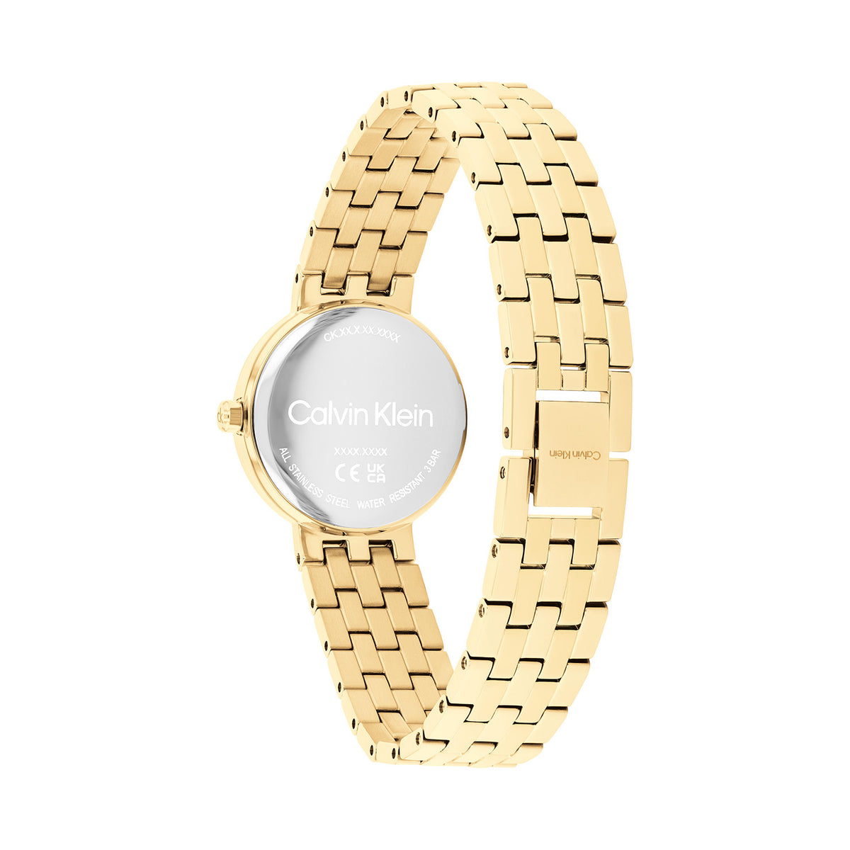 Calvin Klein Dames Horloge CK25100187 26 mm Goudkleurig