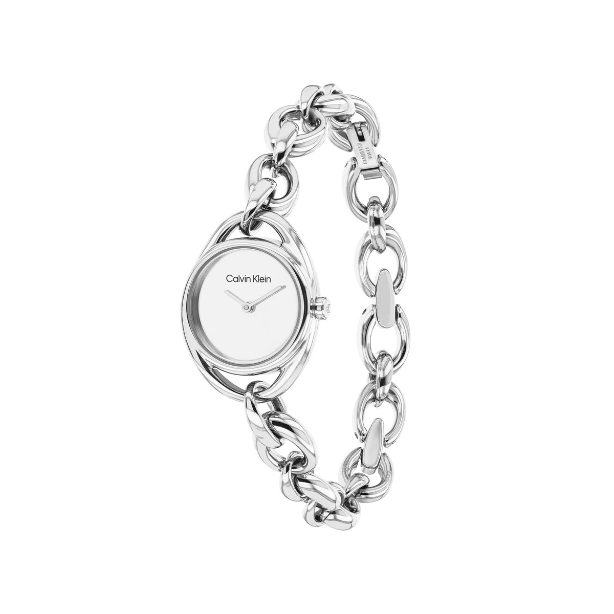 Calvin Klein Dames Horloge CK25100210 21 mm Zilverkleurig