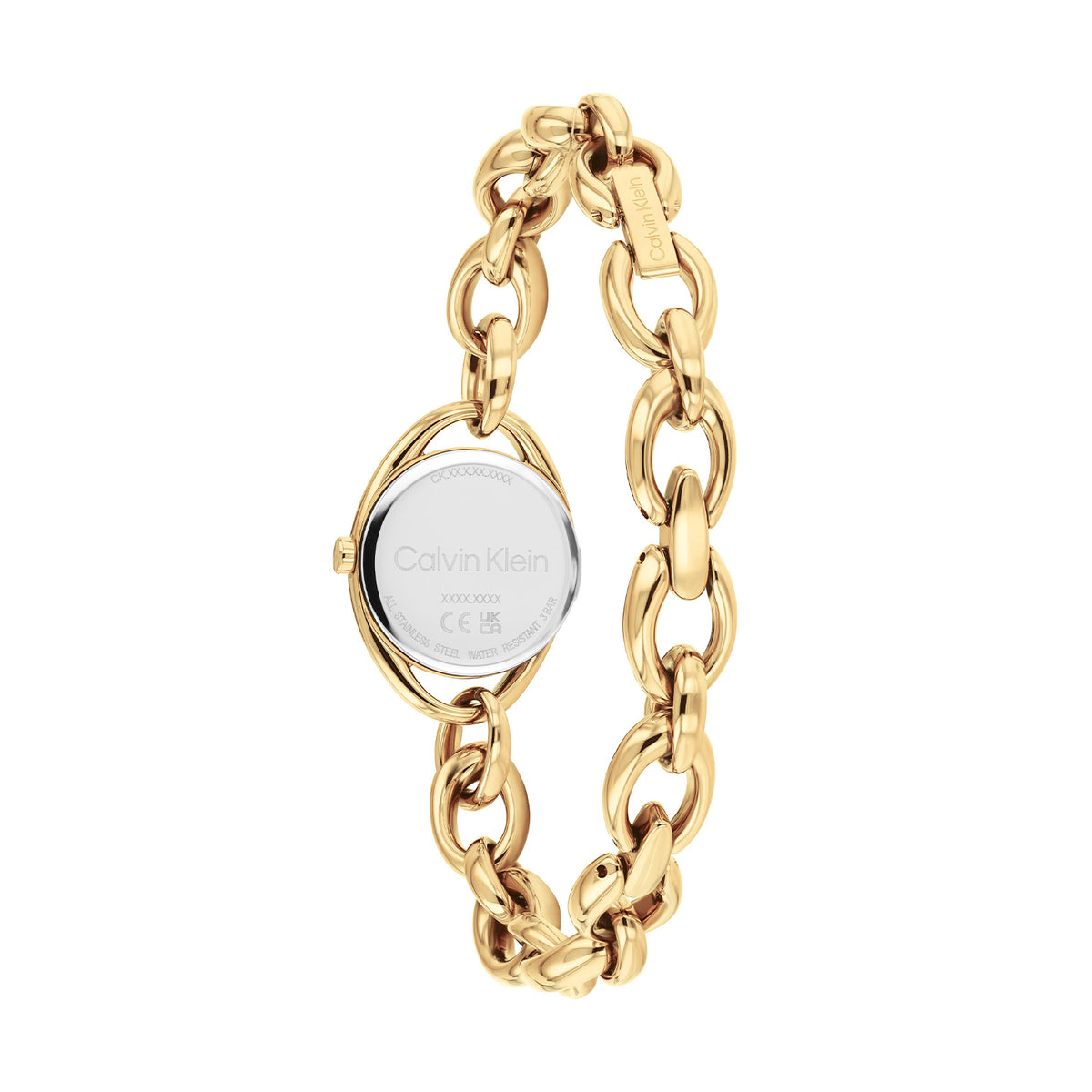 Calvin Klein Dames Horloge CK25100211 21 mm Goudkleurig