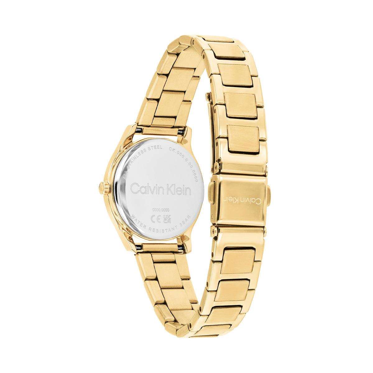 Calvin Klein Dames Horloge CK25100214 28 mm Goudkleurig