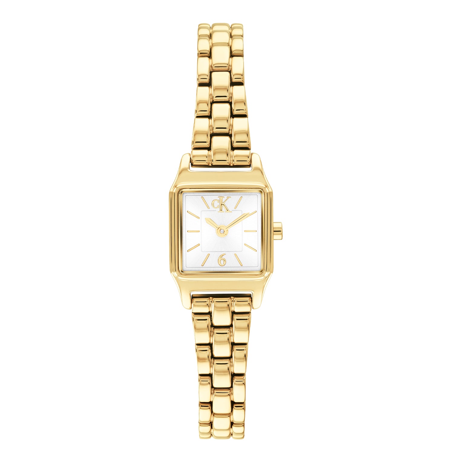 Calvin Klein Dames Horloge CK25100233 16 mm Goudkleurig