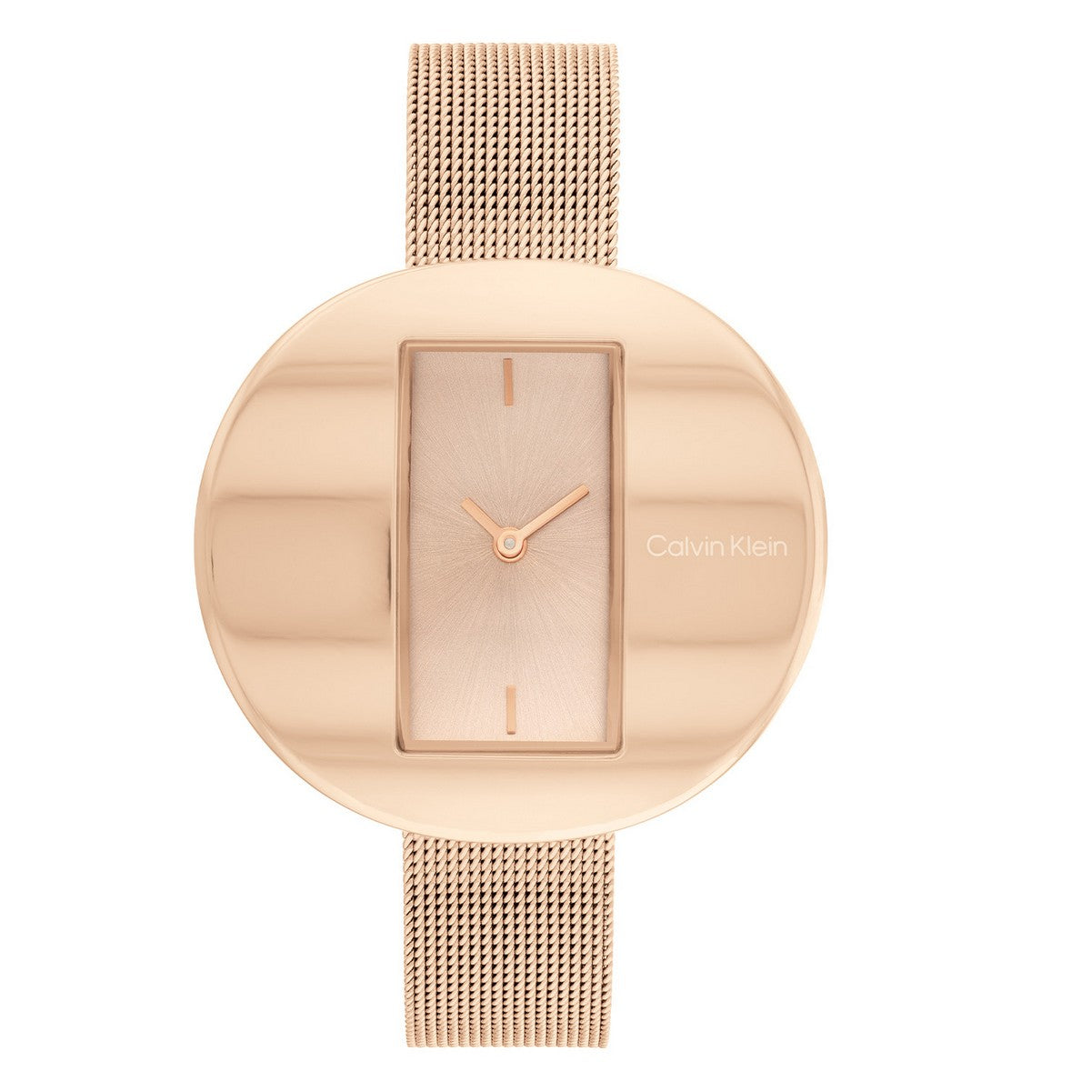 Calvin Klein Circular Mesh Dameshorloge CK25200017 Rosékleurig 40 mm