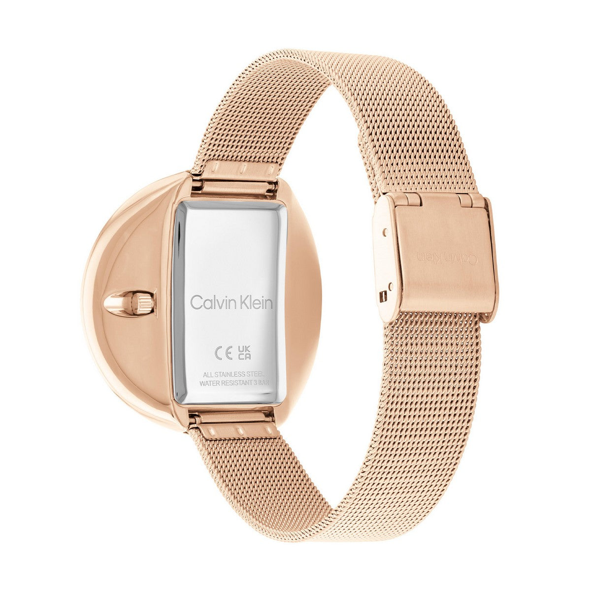 Calvin Klein Circular Mesh Dameshorloge CK25200017 Rosékleurig 40 mm