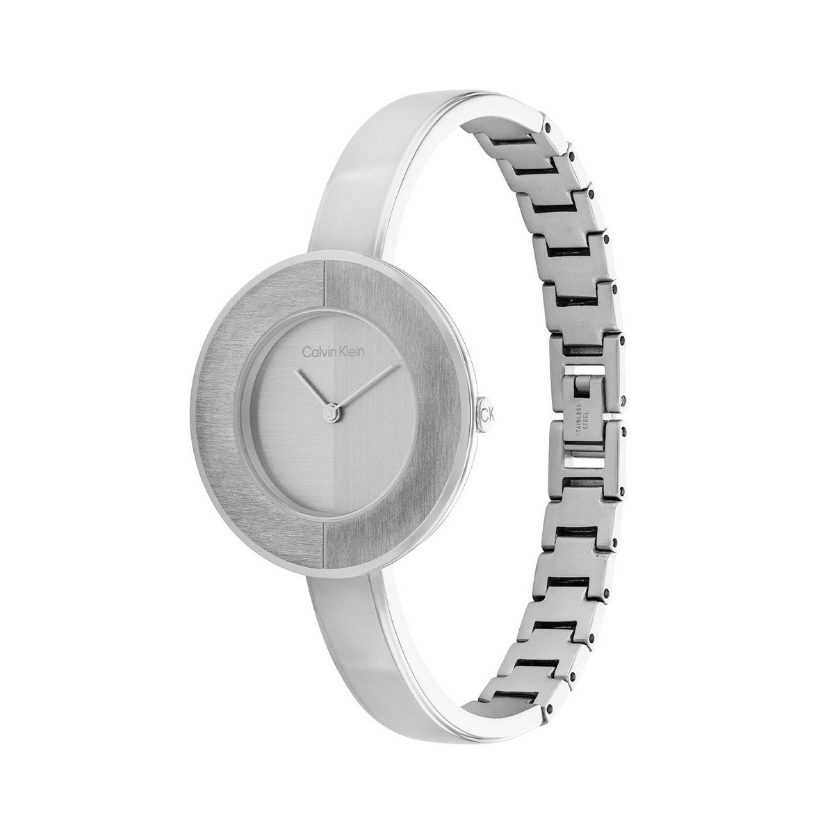 Calvin Klein Confidence Bangle Dameshorloge CK25200022 Zilverkleurig 32 mm