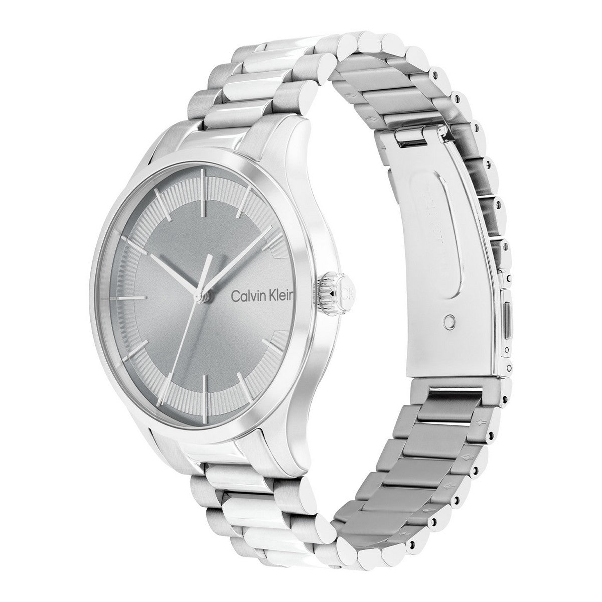 Calvin Klein Iconic Bracelet Herenhorloge CK25200036 Zilverkleurig 40 mm