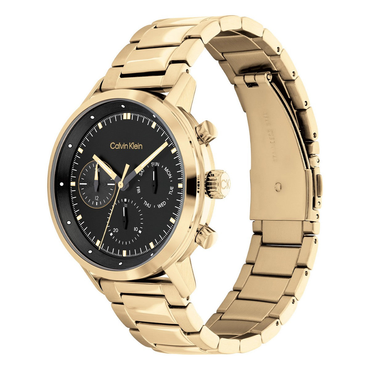 Calvin Klein Gauge Herenhorloge CK25200065 Goudkleurig 44 mm