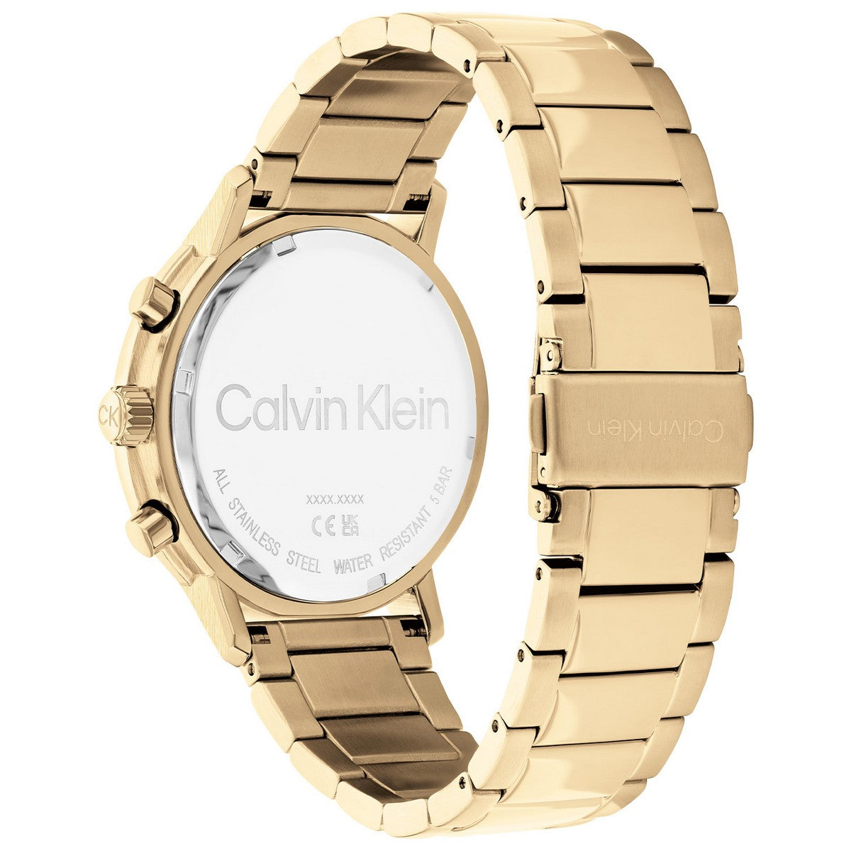 Calvin Klein Gauge Herenhorloge CK25200065 Goudkleurig 44 mm