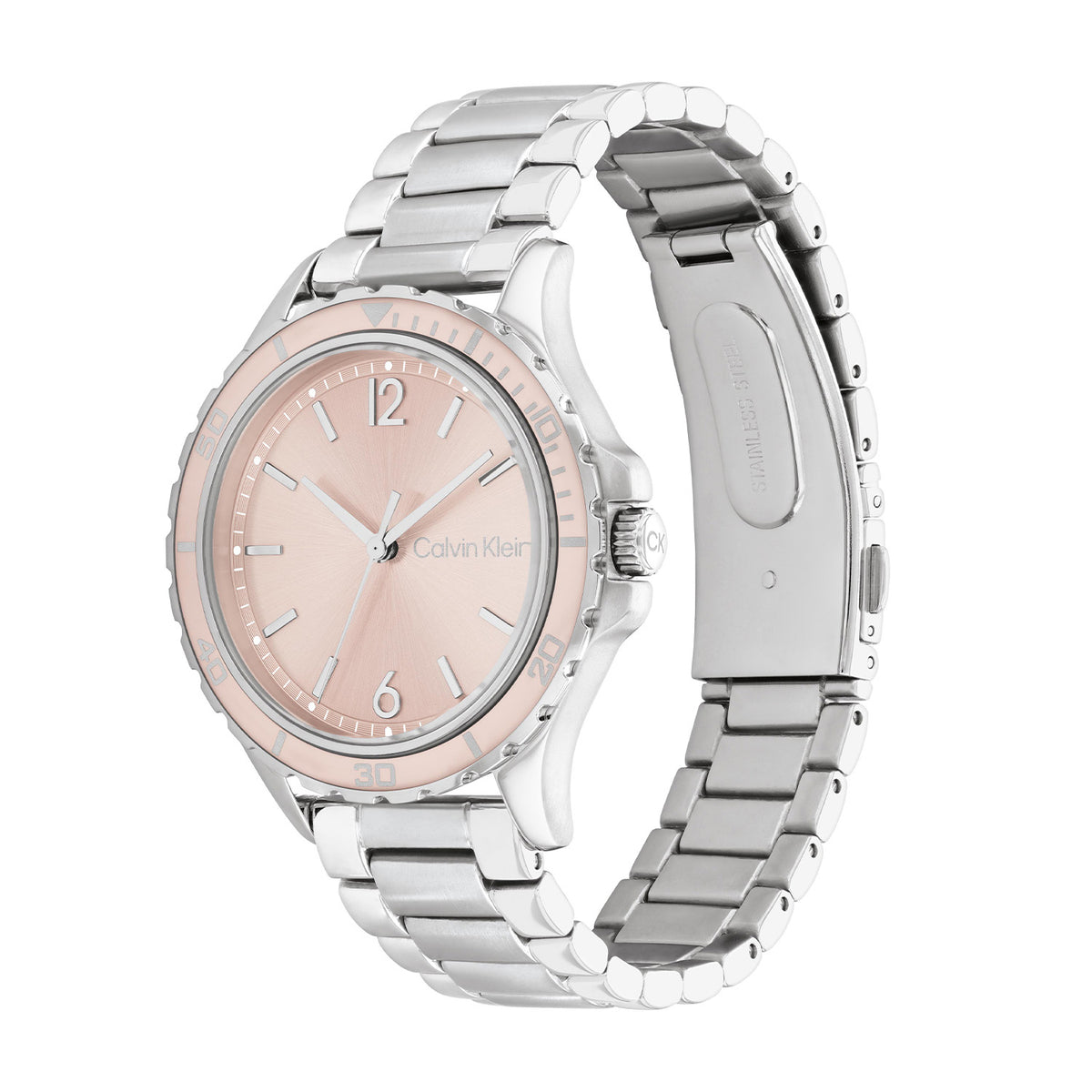 Calvin Klein Dames Horloge CK25200096 38 mm Zilverkleurig