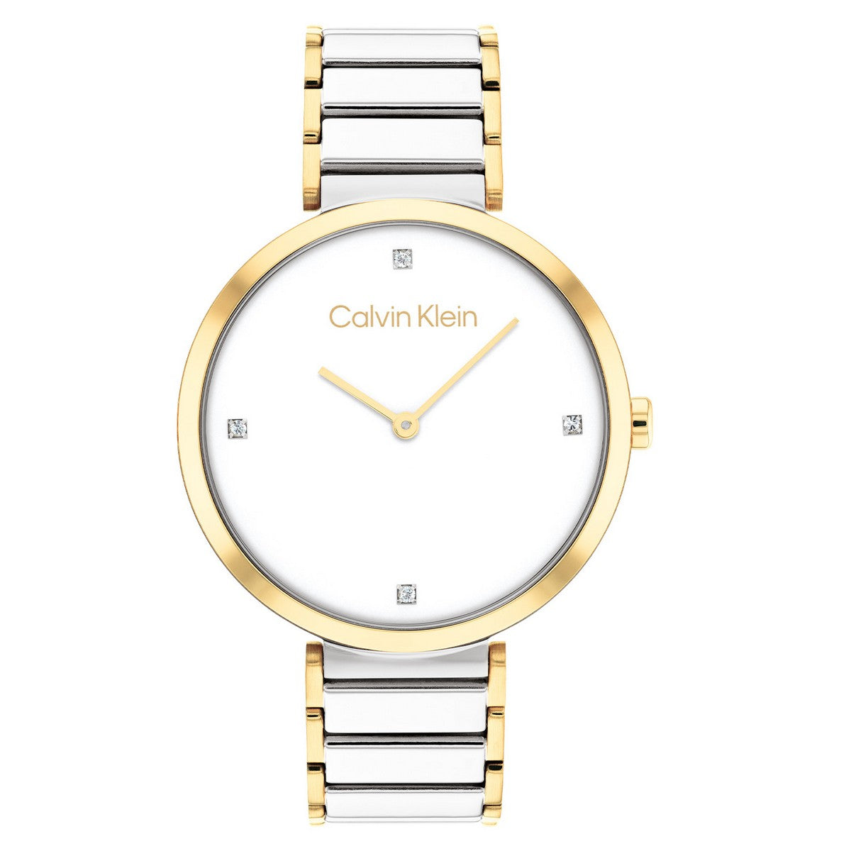 Calvin Klein Minimalistic T-bar Dameshorloge CK25200134 Goudkleurig 36 mm
