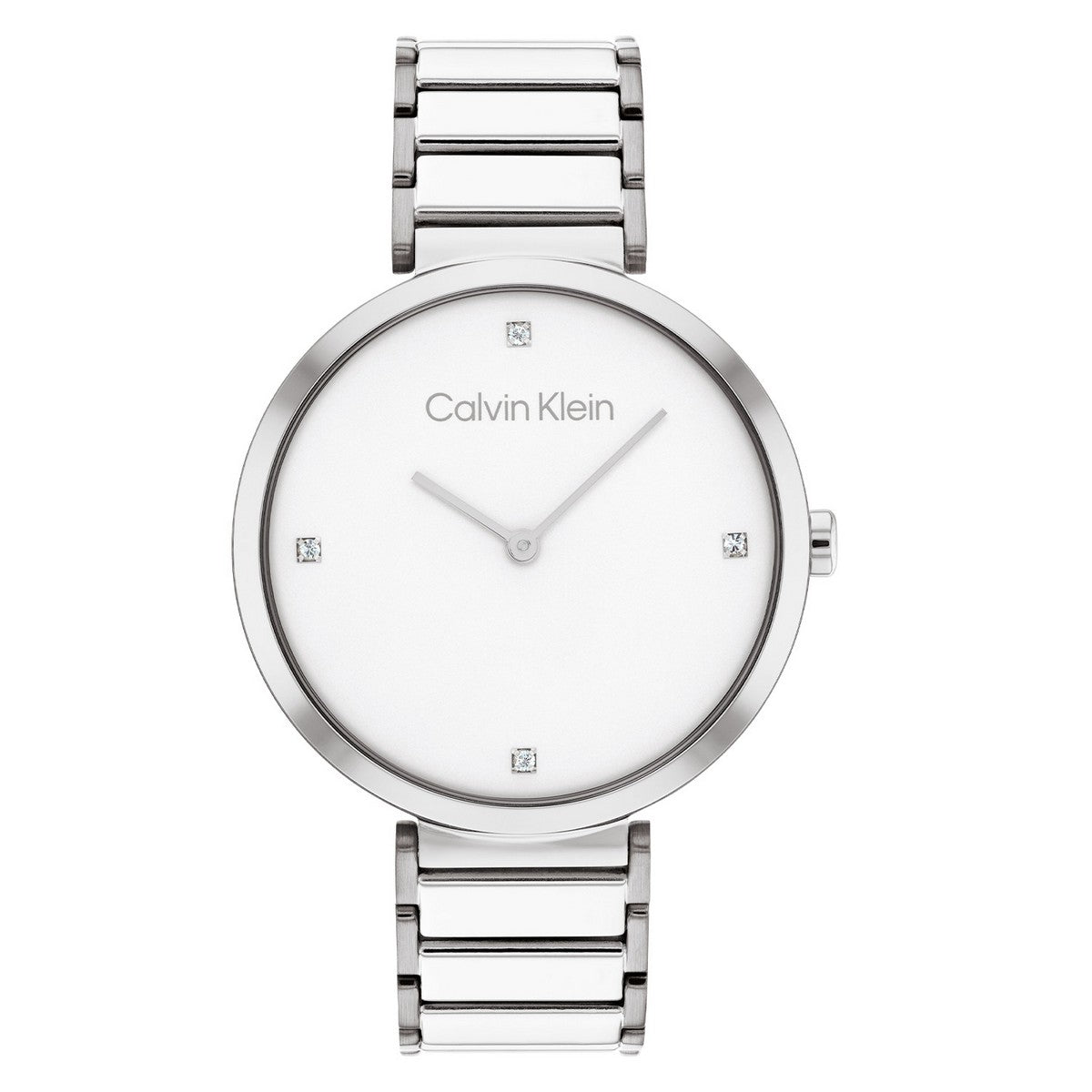 Calvin Klein Minimalistic T-bar Dameshorloge CK25200137 Zilverkleurig 36 mm