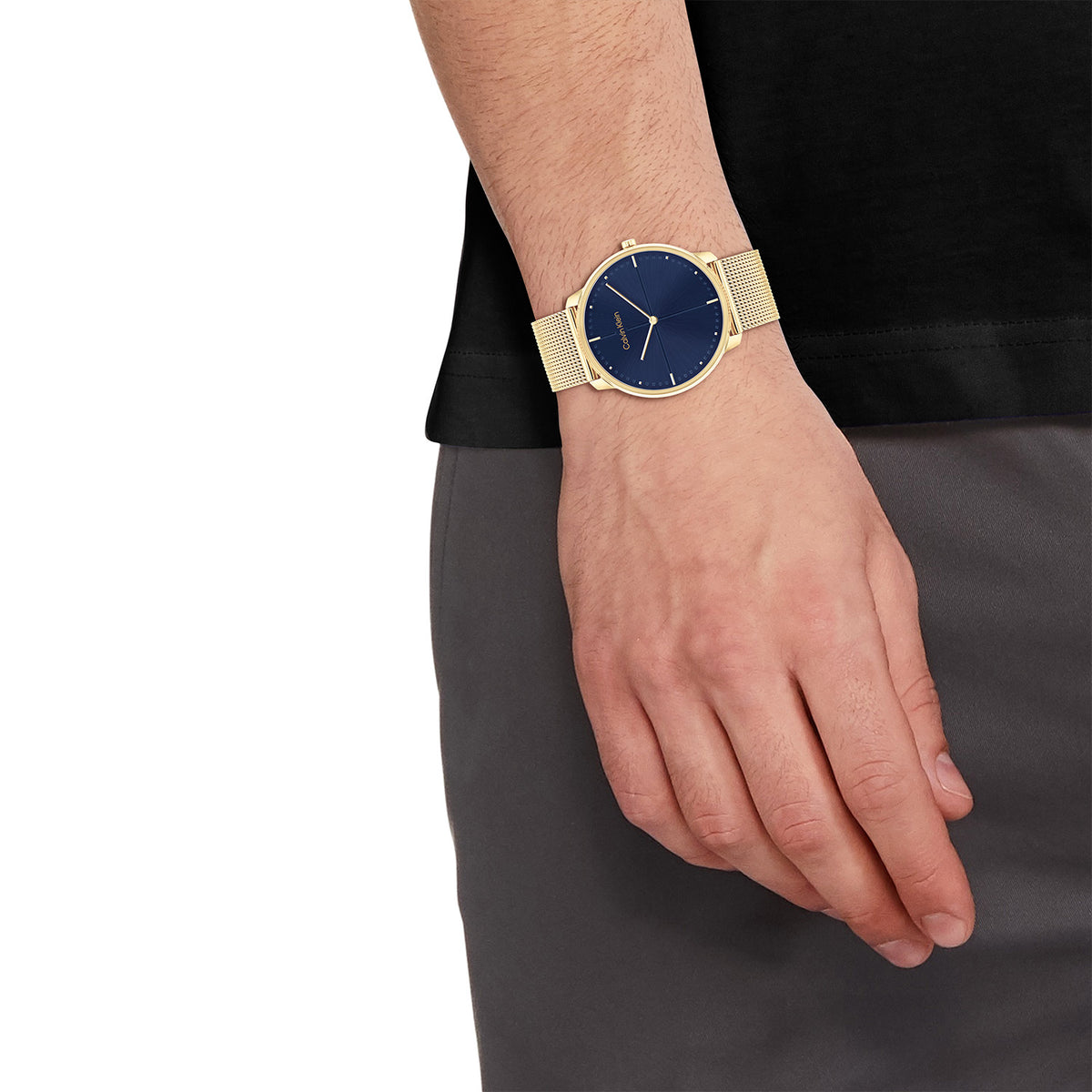 Calvin Klein Heren Horloge CK25200153 40 mm Goudkleurig