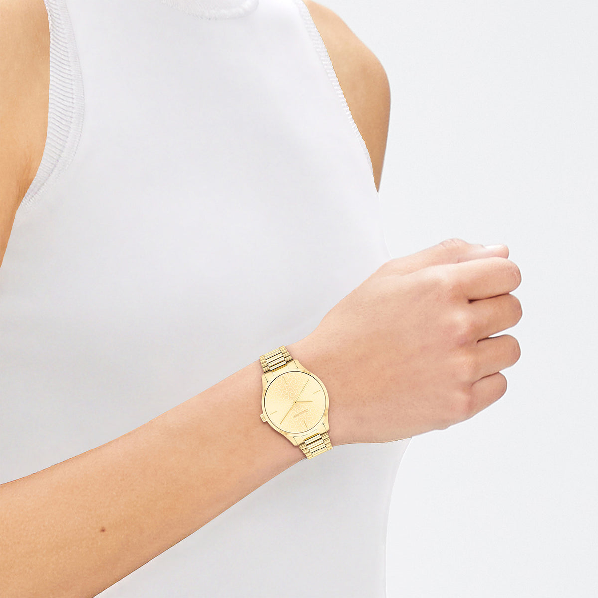 Calvin Klein Dames Horloge CK25200221 35 mm Goudkleurig
