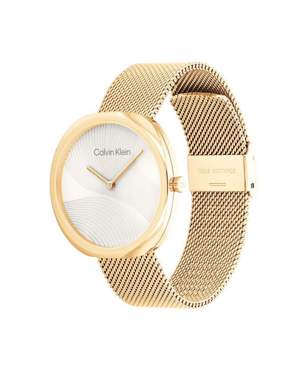 Calvin Klein Sculpt Dameshorloge CK25200246 Goudkleurig 37 mm