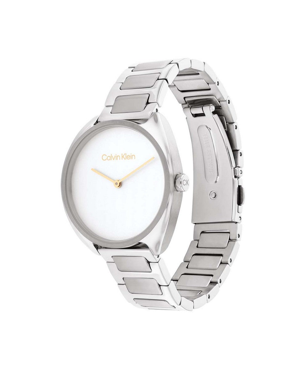 Calvin Klein Adorn Dameshorloge CK25200275 Zilverkleurig 34 mm