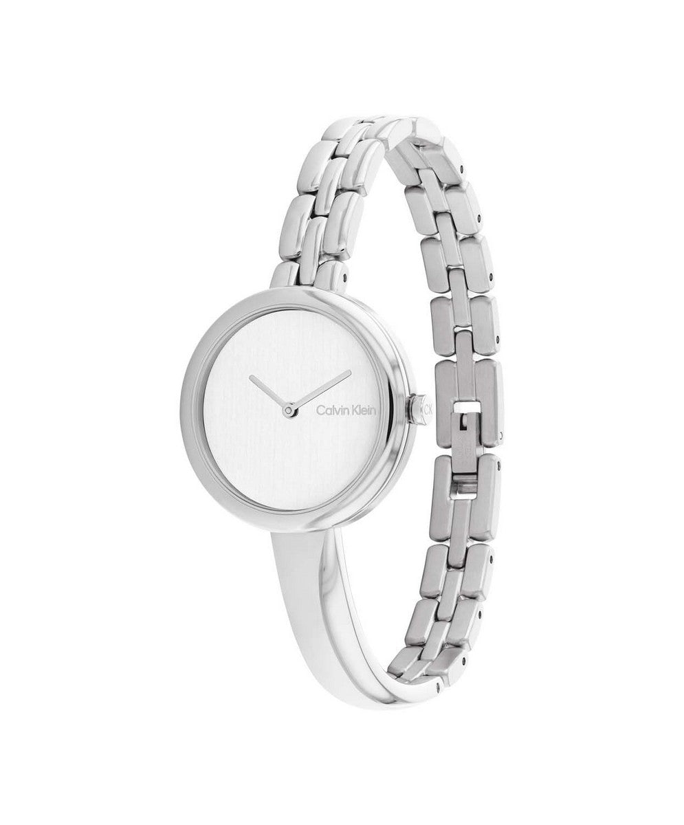 Calvin Klein Bangled Dameshorloge CK25200278 Zilverkleurig 28 mm