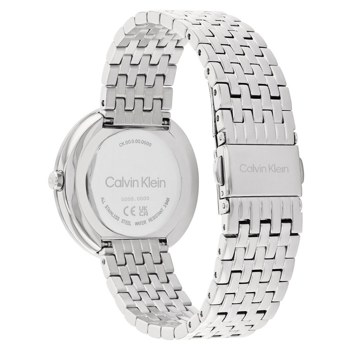 Calvin Klein Twisted bezel Dameshorloge CK25200320 Zilverkleurig 34 mm