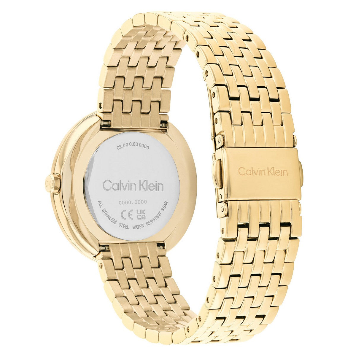 Calvin Klein Twisted bezel Dameshorloge CK25200321 Goudkleurig 34 mm