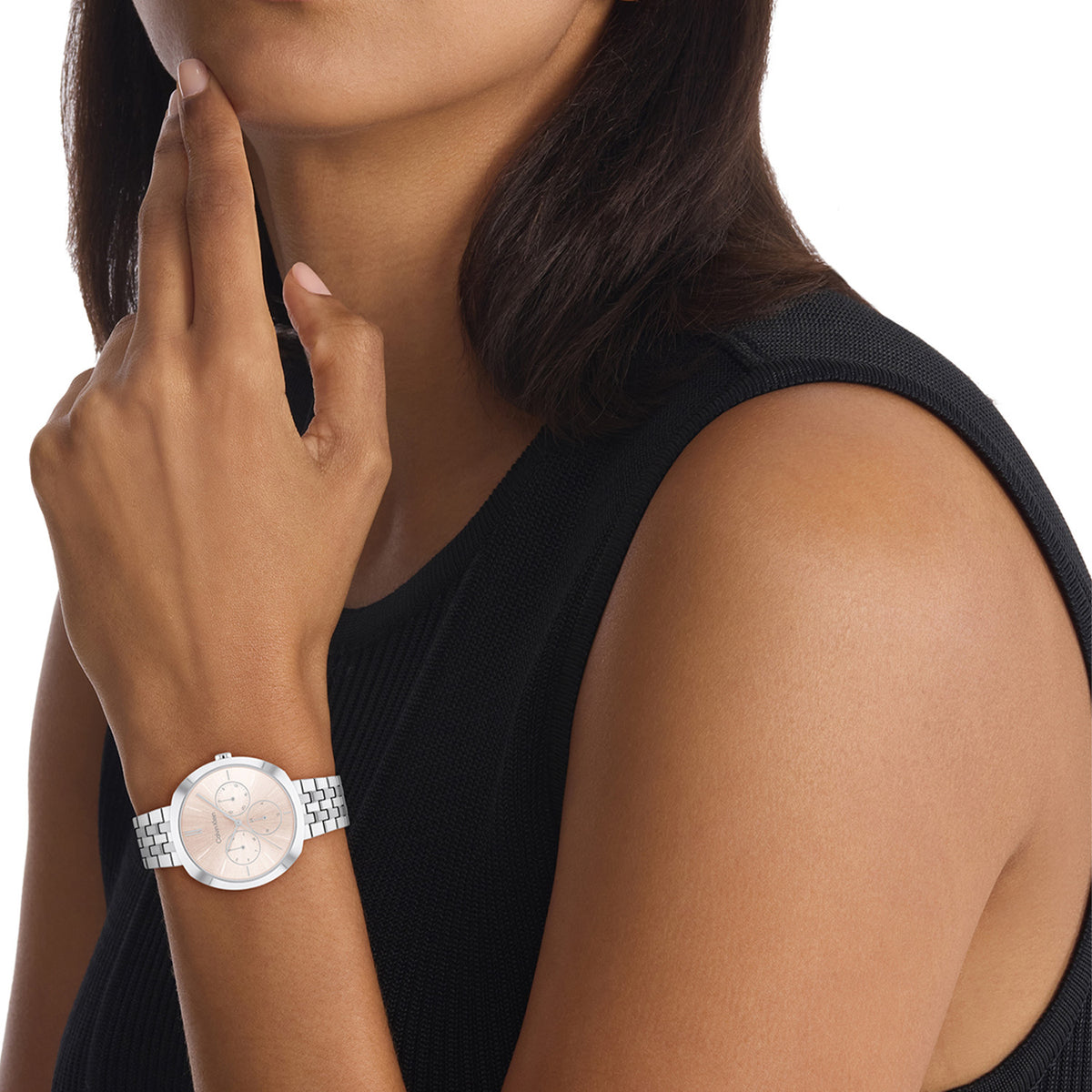 Calvin Klein Dames Horloge CK25200335 38 mm Zilverkleurig
