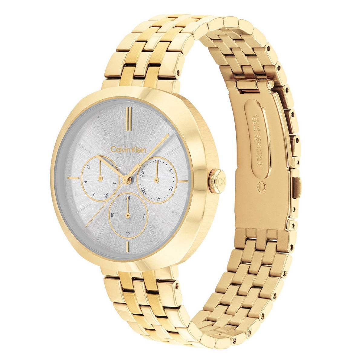 Calvin Klein Shape Dameshorloge CK25200336 Goudkleurig 38 mm