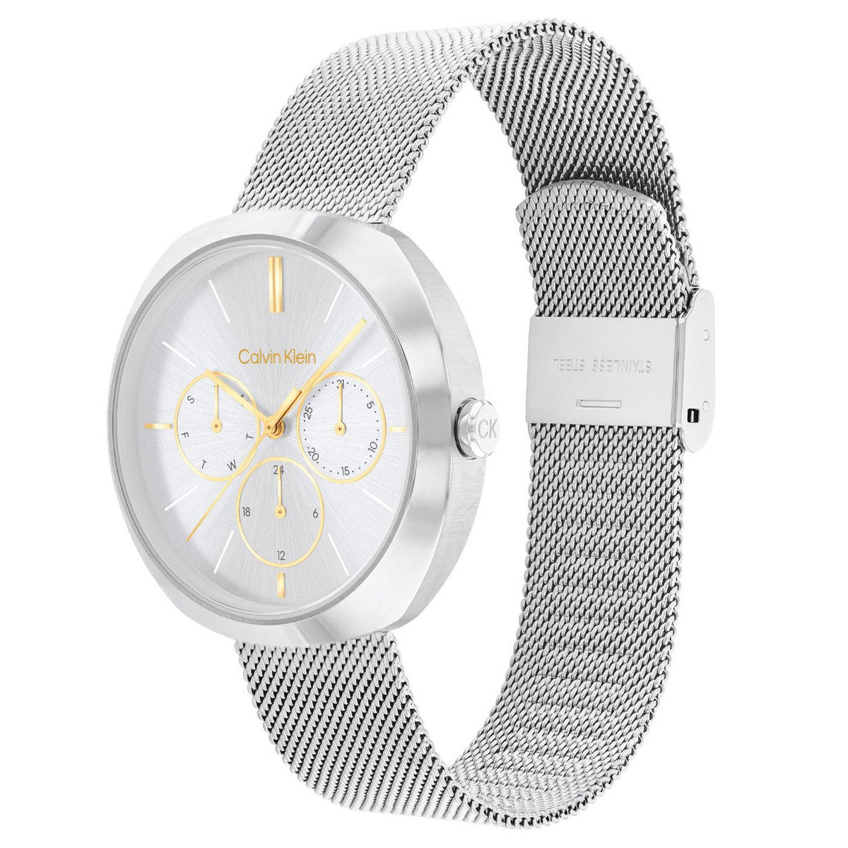 Calvin Klein Shape Dameshorloge CK25200338 Zilverkleurig 38 mm