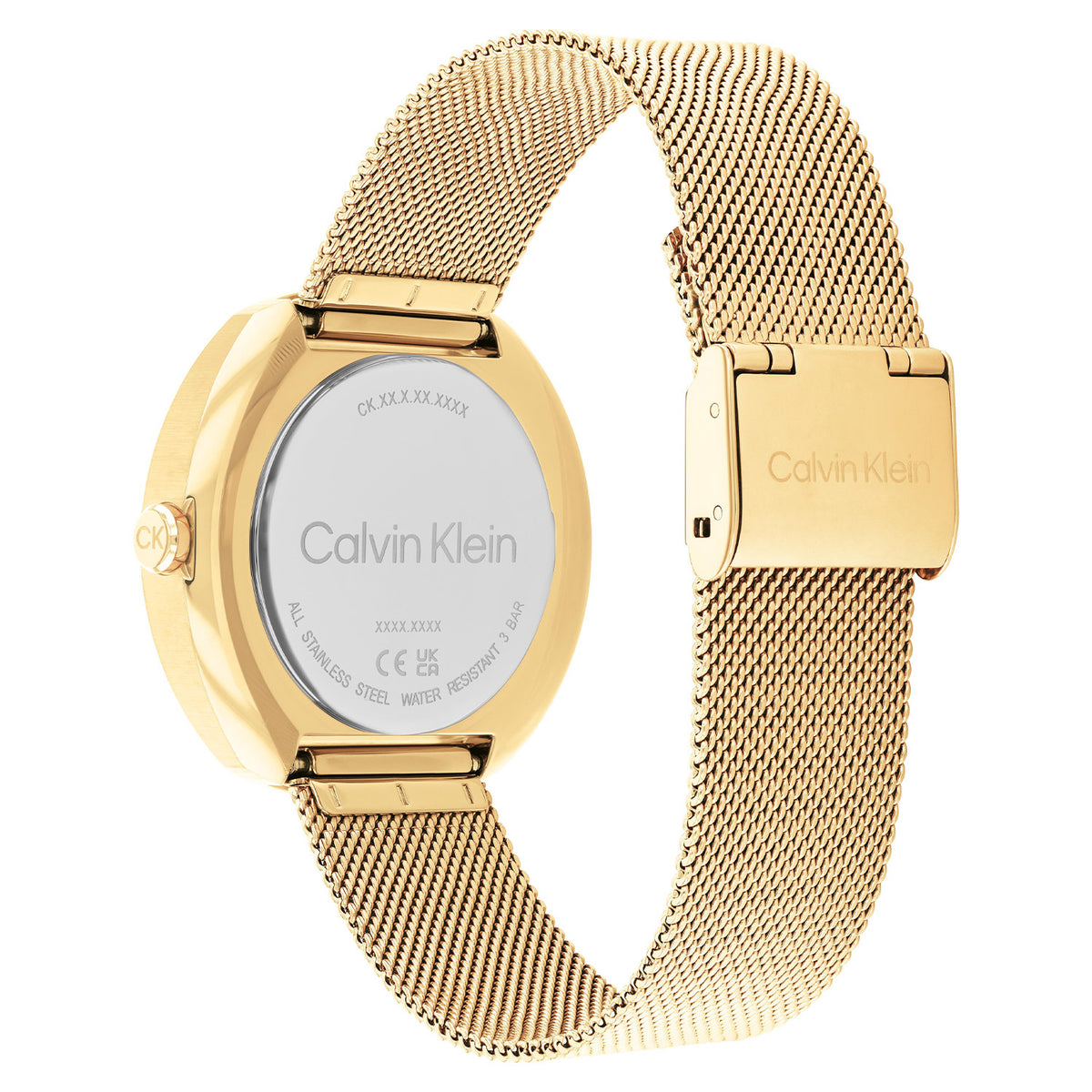 Calvin Klein Dames Horloge CK25200339 38 mm Goudkleurig