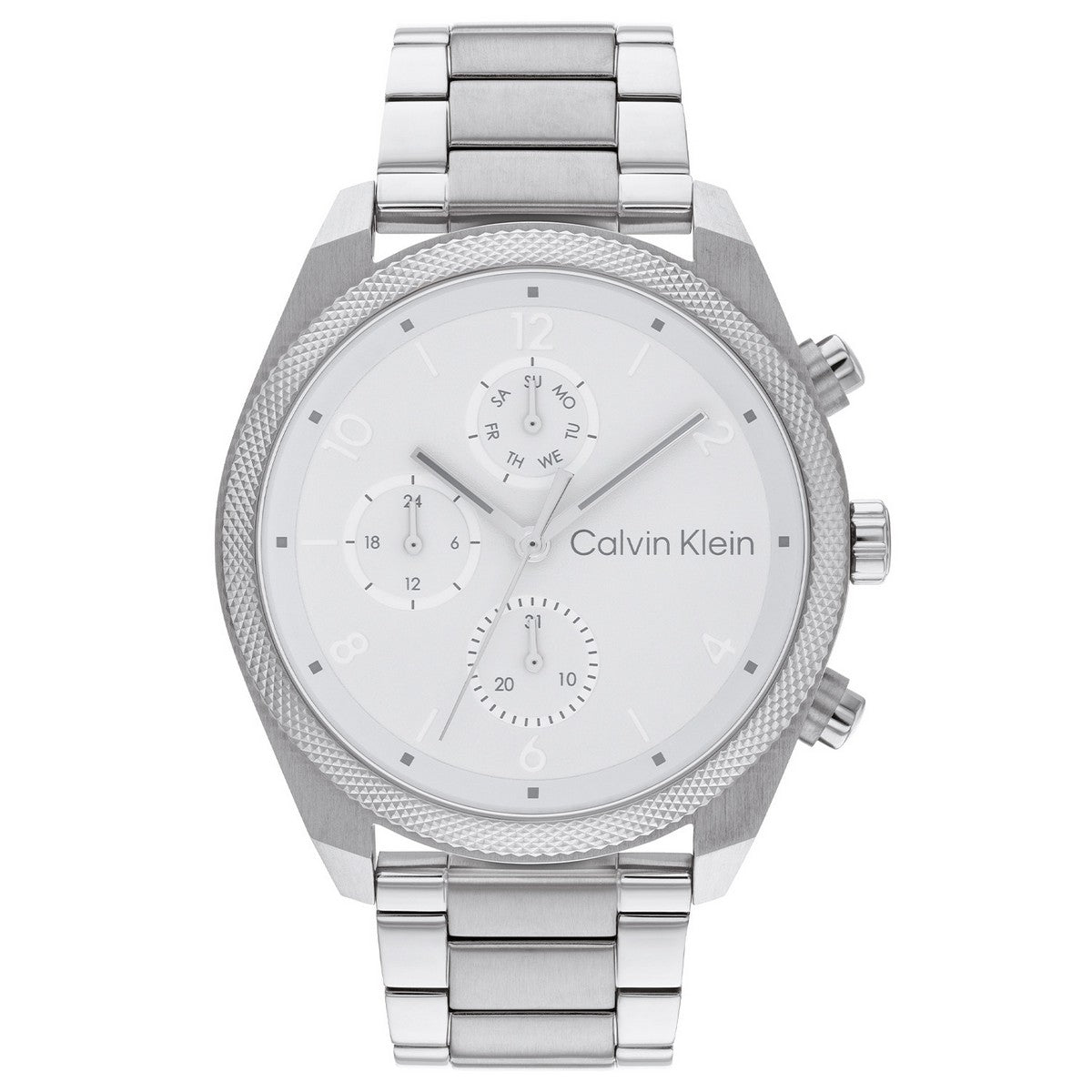 Calvin Klein Impact Herenhorloge CK25200356 Zilverkleurig 44 mm