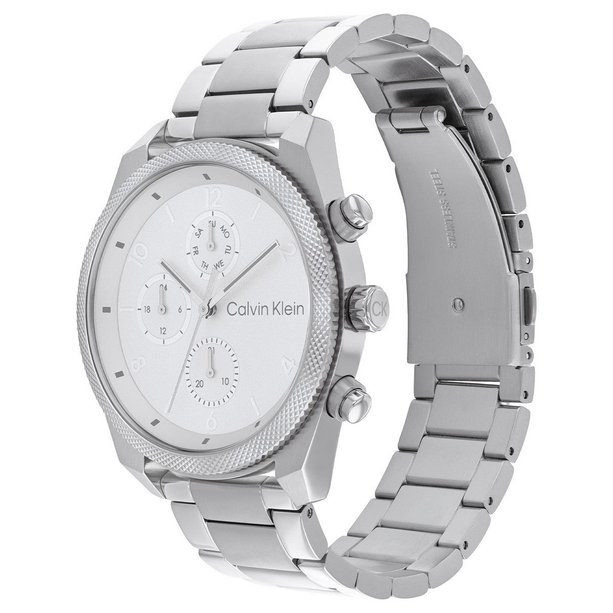 Calvin Klein Impact Herenhorloge CK25200356 Zilverkleurig 44 mm