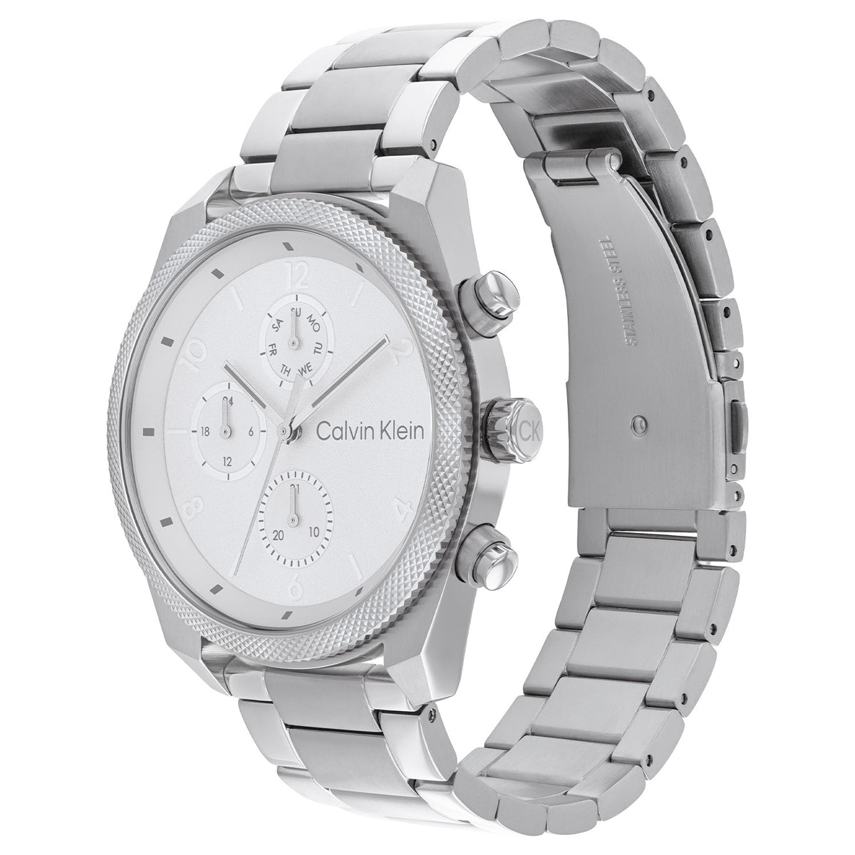 Calvin Klein Heren Horloge CK25200356 44 mm Zilverkleurig