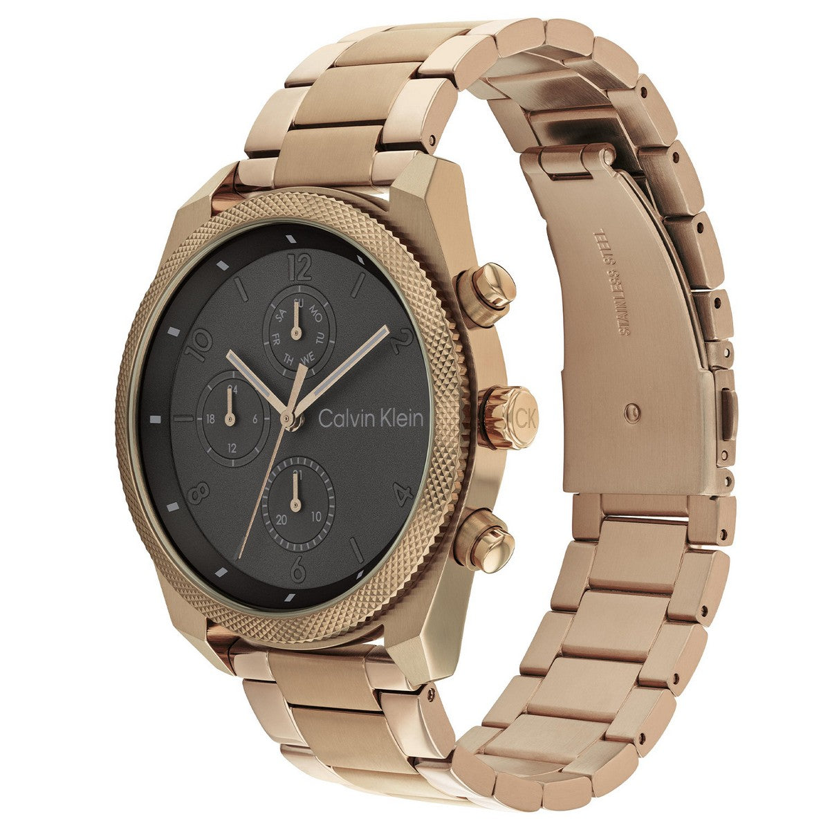 Calvin Klein Impact Herenhorloge CK25200357 Goudkleurig 44 mm