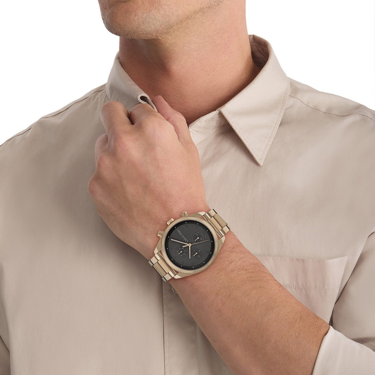 Calvin Klein Impact Herenhorloge CK25200357 Goudkleurig 44 mm