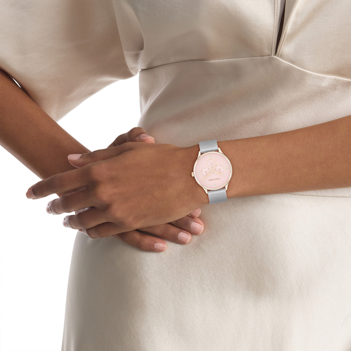 Calvin Klein Dames Horloge CK25200374 38 mm Zilverkleurig