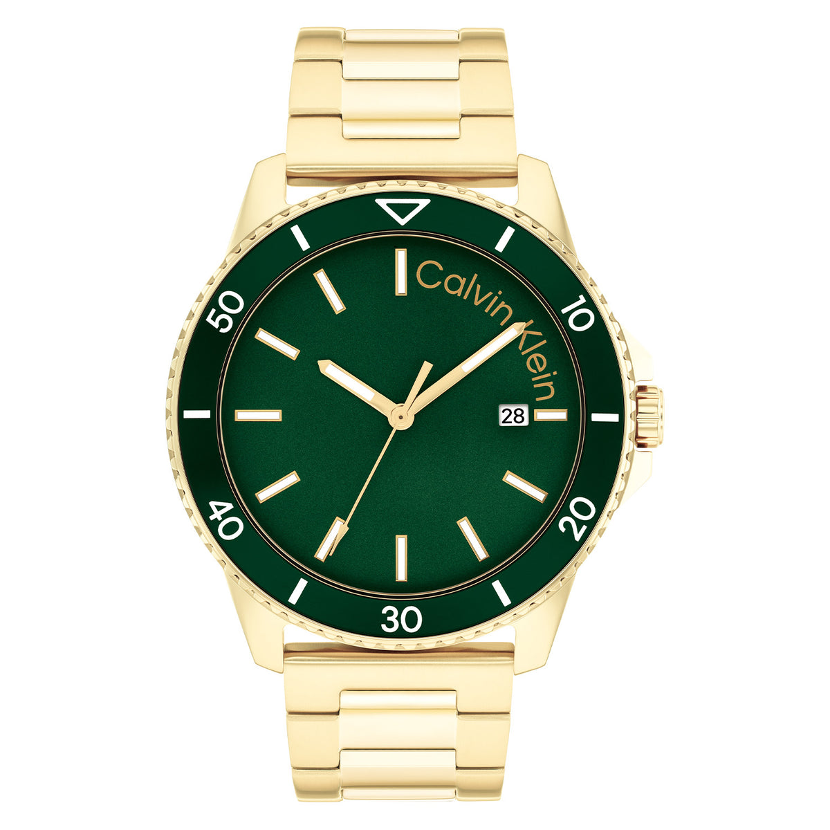 Calvin Klein Heren Horloge CK25200383 44 mm Goudkleurig