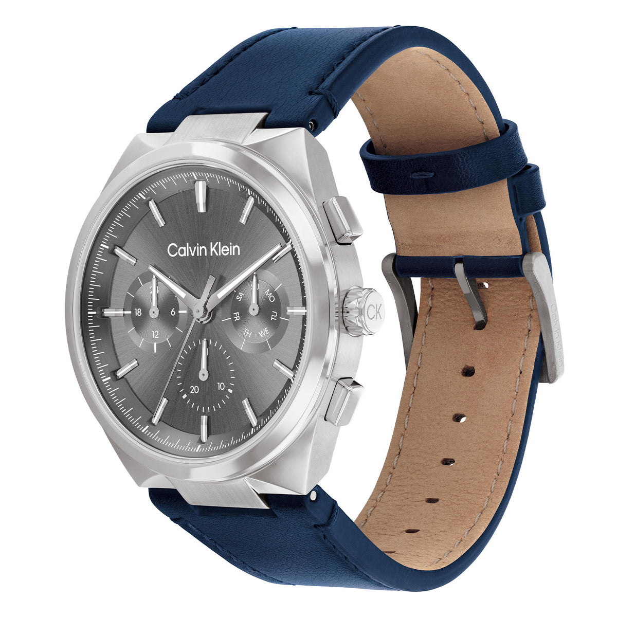 Calvin Klein Heren Horloge CK25200444 44 mm Zilverkleurig