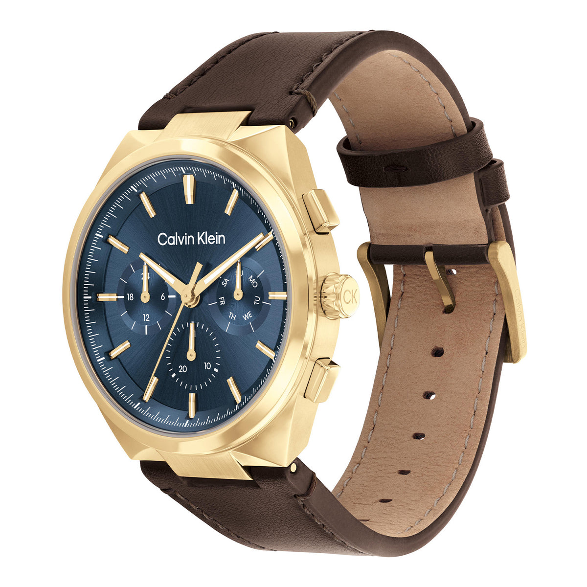Calvin Klein Heren Horloge CK25200445 44 mm Goudkleurig