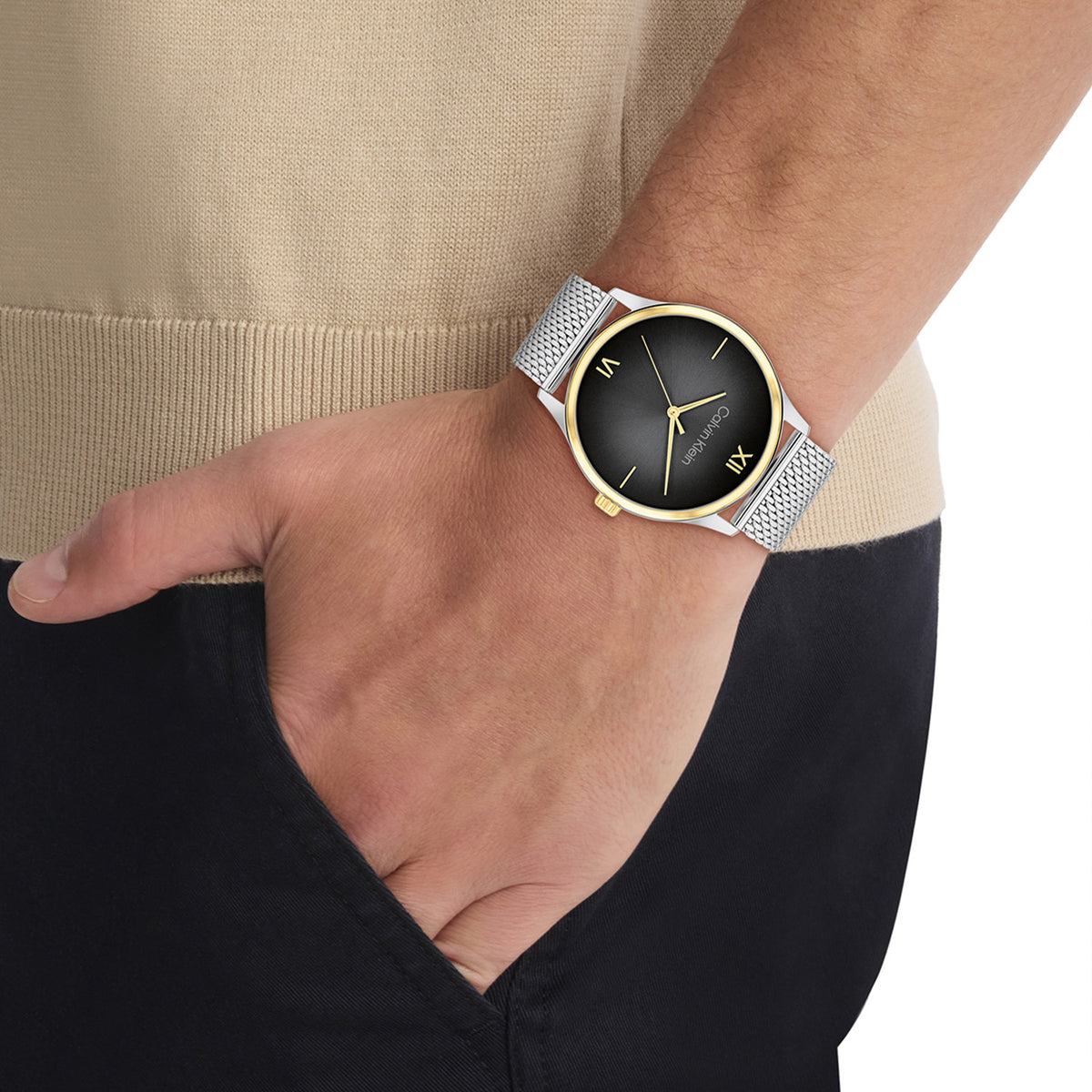 Calvin Klein Heren Horloge CK25200452 43 mm Zilverkleurig