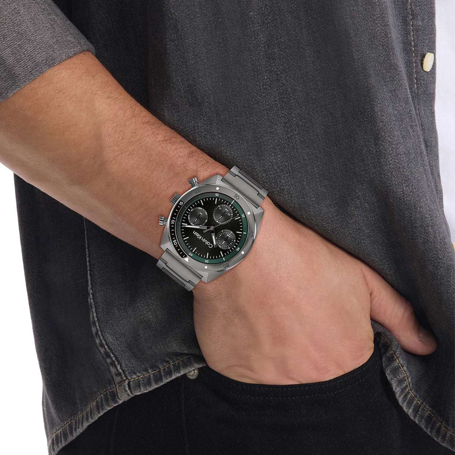 Calvin Klein Herenhorloge CK25200466 Grijs 42 mm