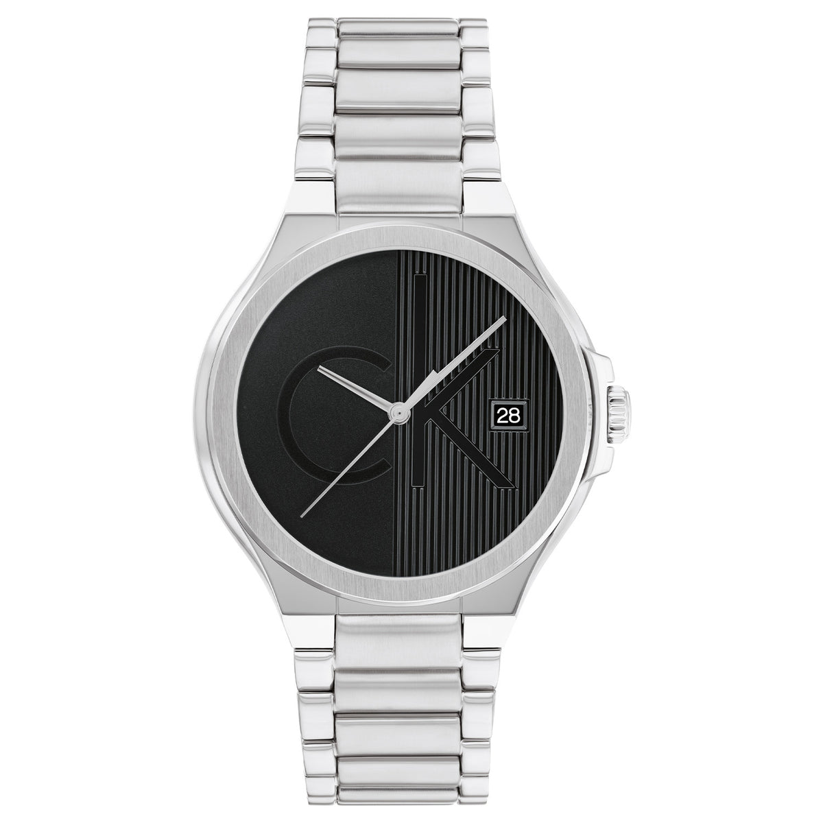 Calvin Klein Heren Horloge CK25200482 39 mm Zilverkleurig
