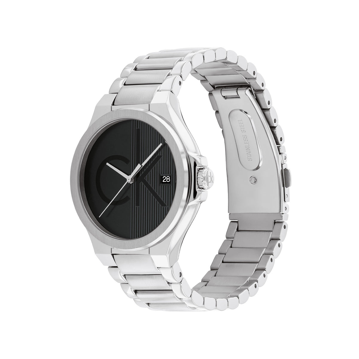 Calvin Klein Heren Horloge CK25200482 39 mm Zilverkleurig