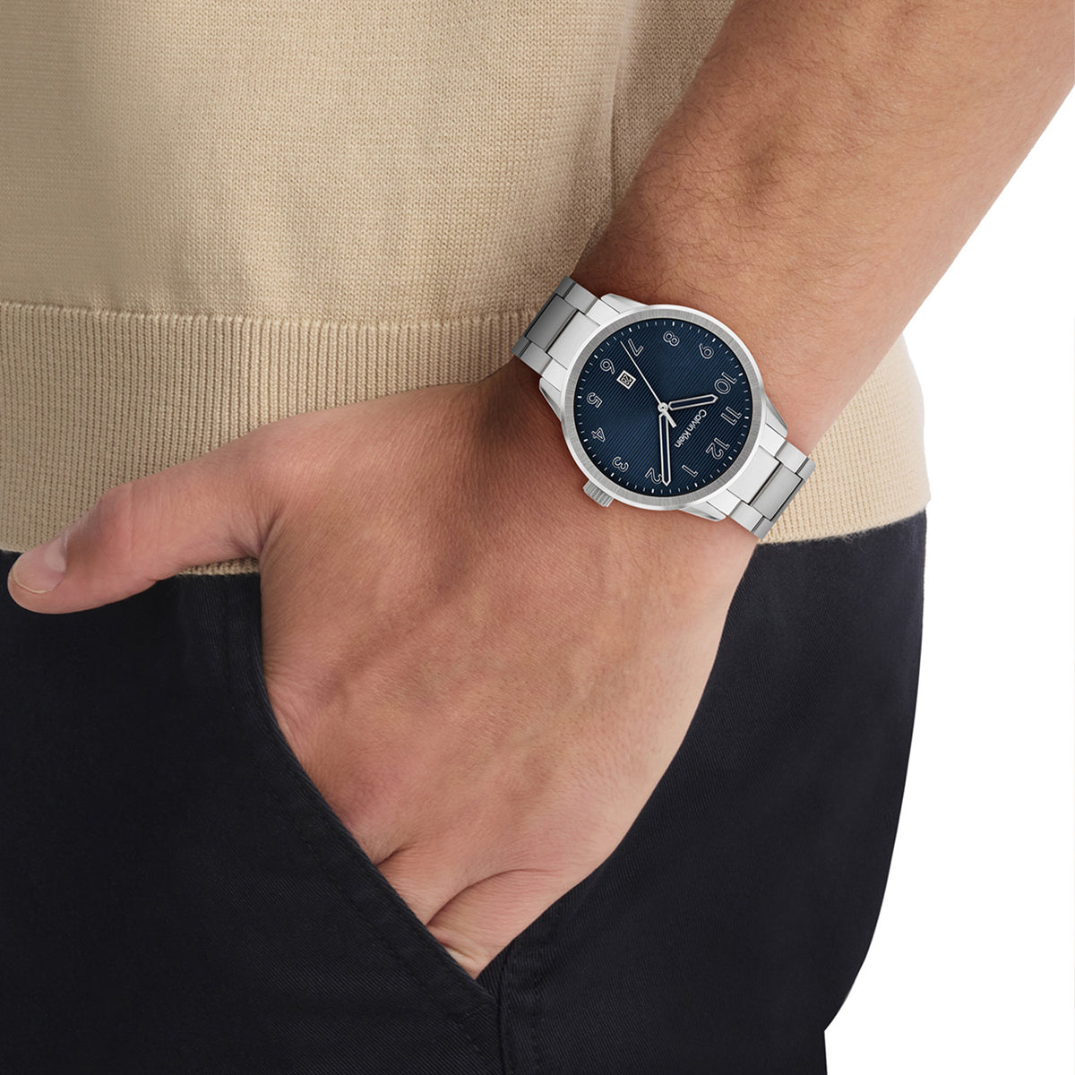 Calvin Klein Heren Horloge CK25200515 42 mm Zilverkleurig