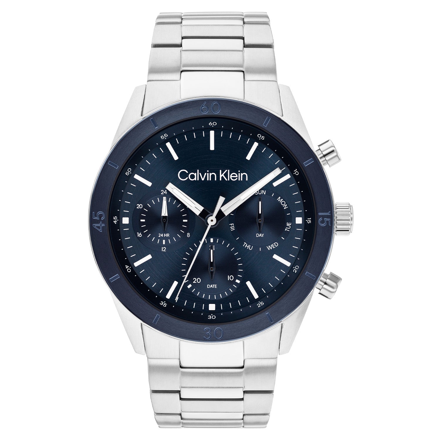 Calvin Klein Heren Horloge CK25200556 43 mm Zilverkleurig