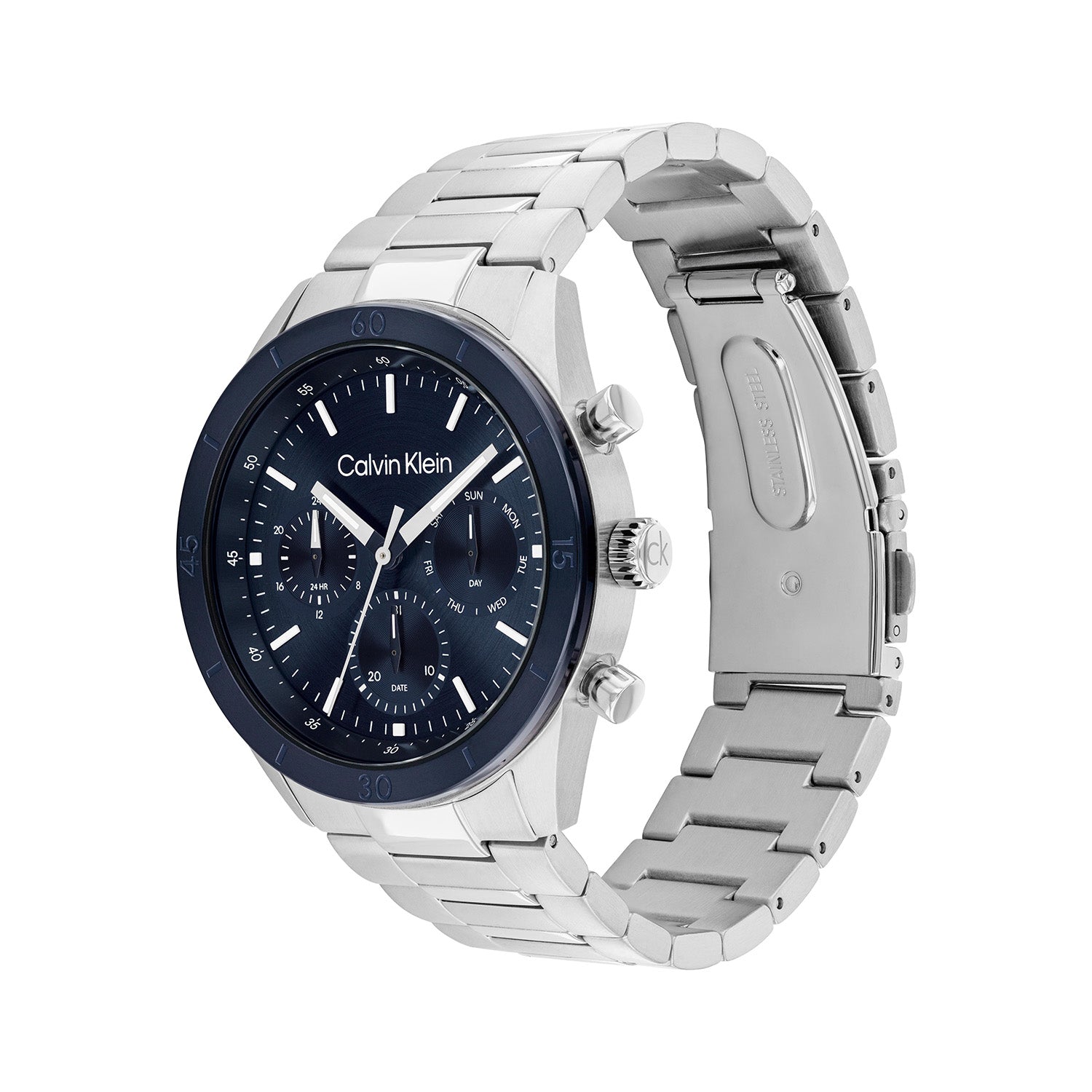 Calvin Klein Heren Horloge CK25200556 43 mm Zilverkleurig