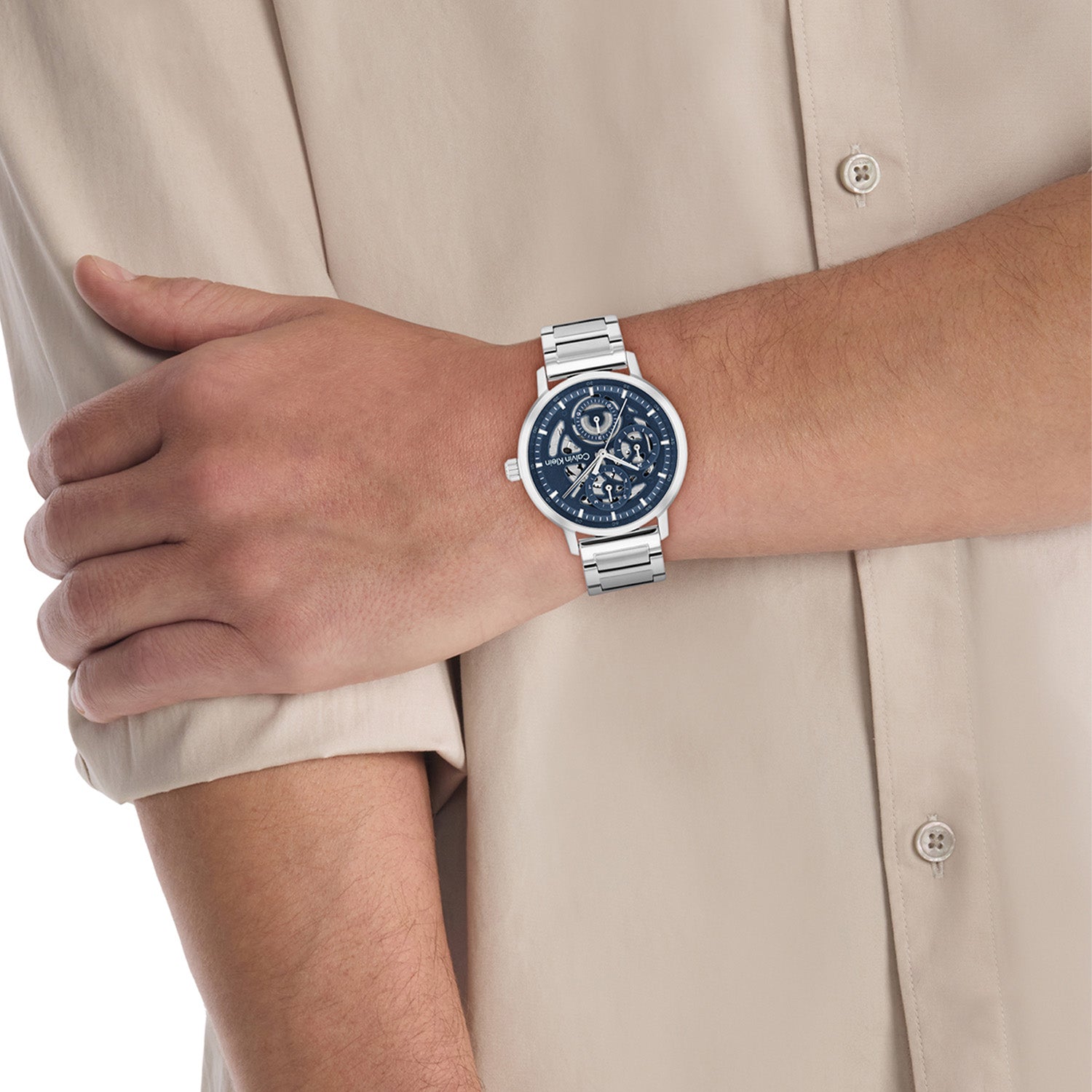 Calvin Klein Herenhorloge CK25200562 Zilverkleurig 41 mm