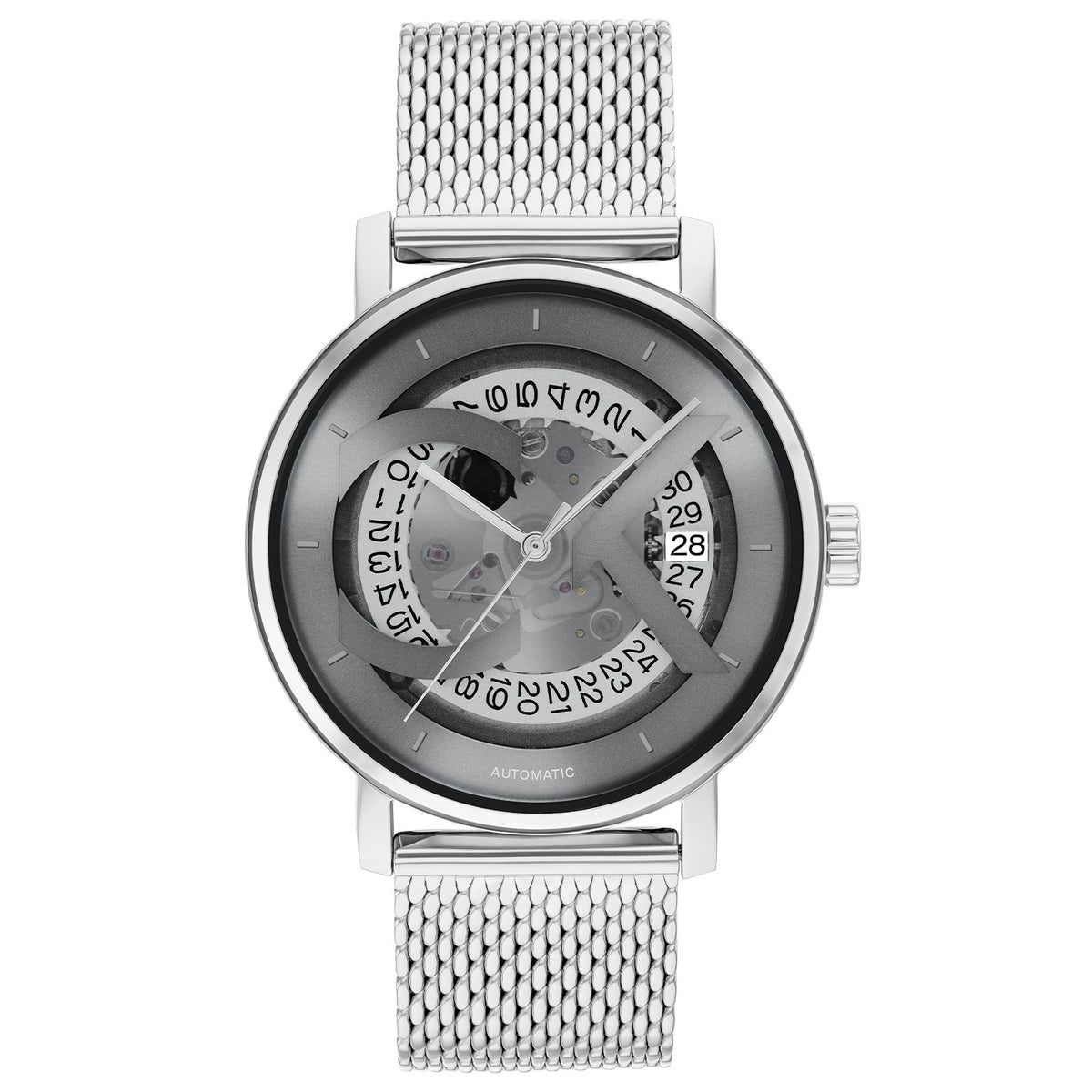 Calvin Klein Heren Horloge CK25300004 40 mm Zilverkleurig