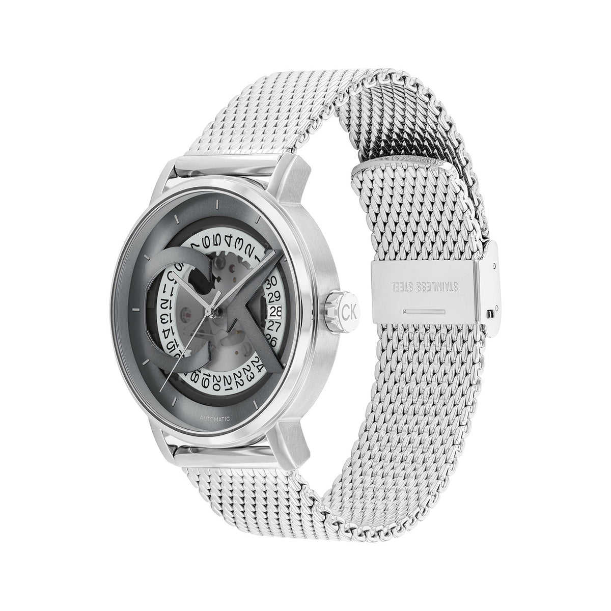 Calvin Klein Heren Horloge CK25300004 40 mm Zilverkleurig