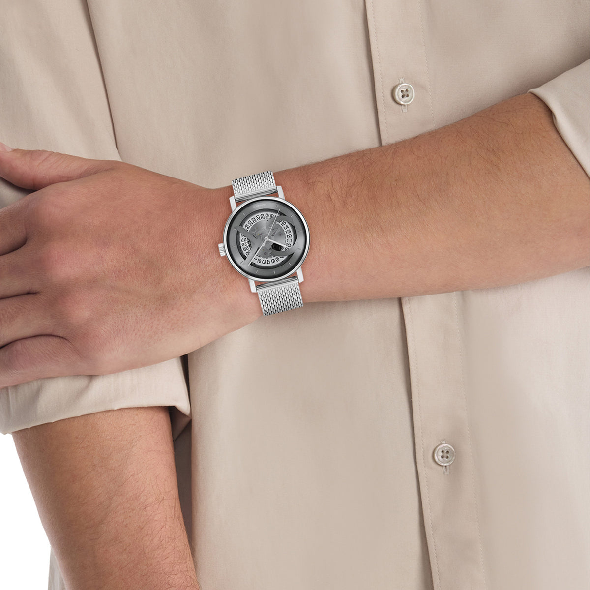 Calvin Klein Heren Horloge CK25300004 40 mm Zilverkleurig