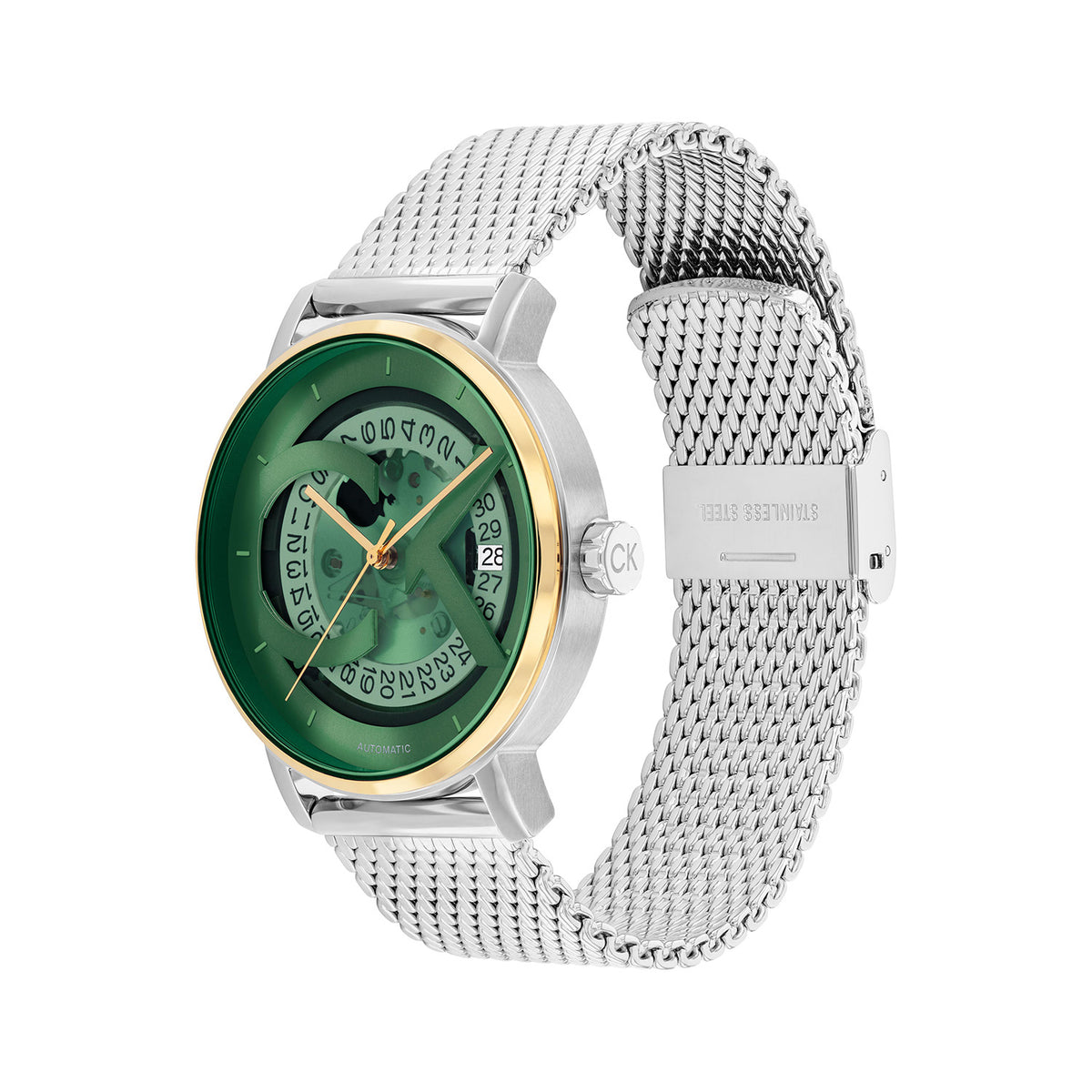Calvin Klein Heren Horloge CK25300005 40 mm Zilverkleurig