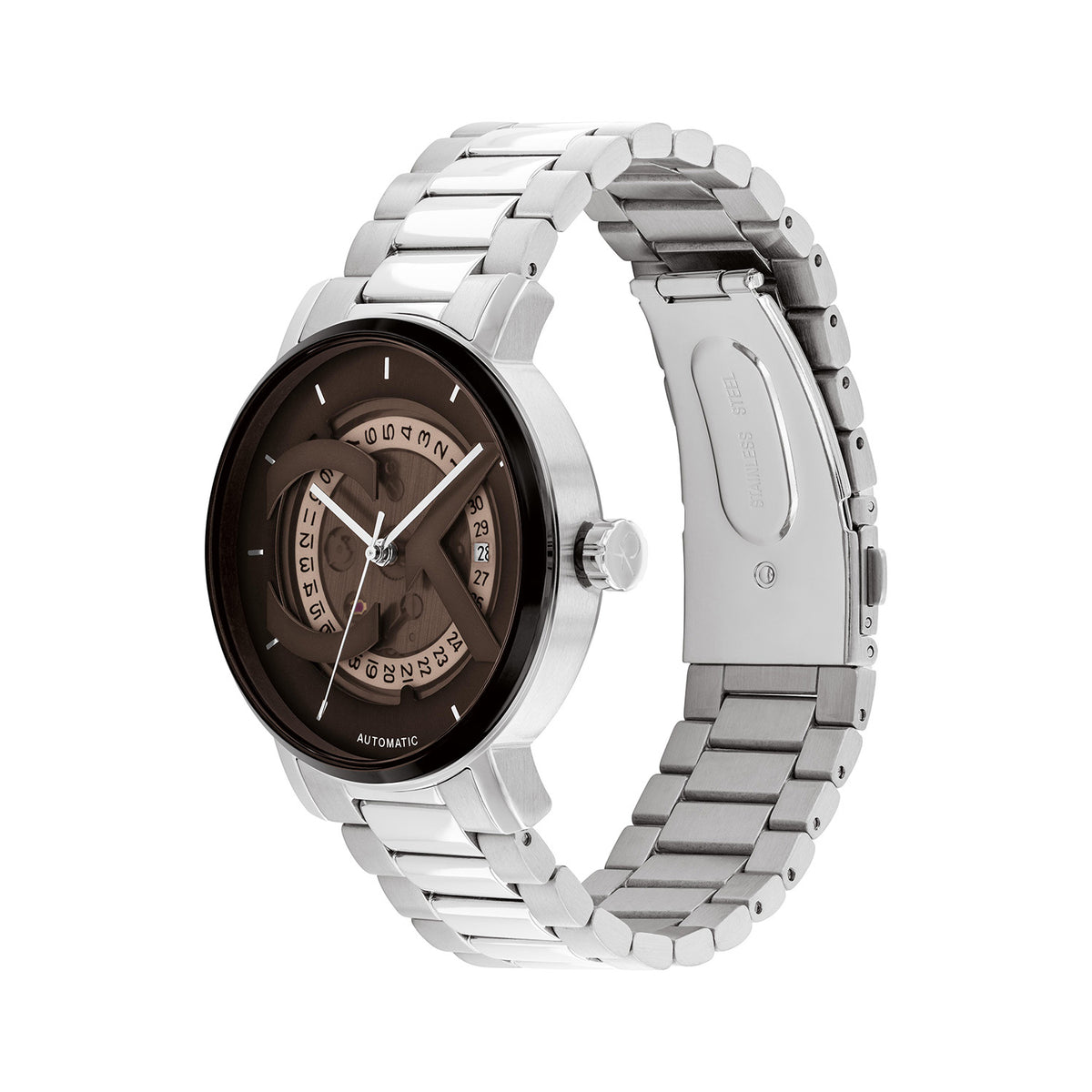 Calvin Klein Heren Horloge CK25300018 40 mm Zilverkleurig