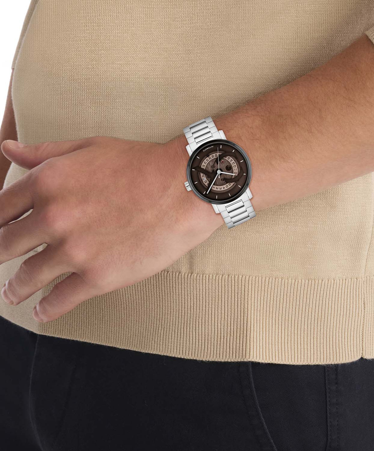 Calvin Klein Heren Horloge CK25300018 40 mm Zilverkleurig